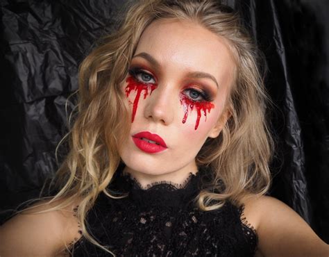 suit wig makeup nose needs fake blood and shoes|Spirit Halloween’s Blood Makeup Tutorial.